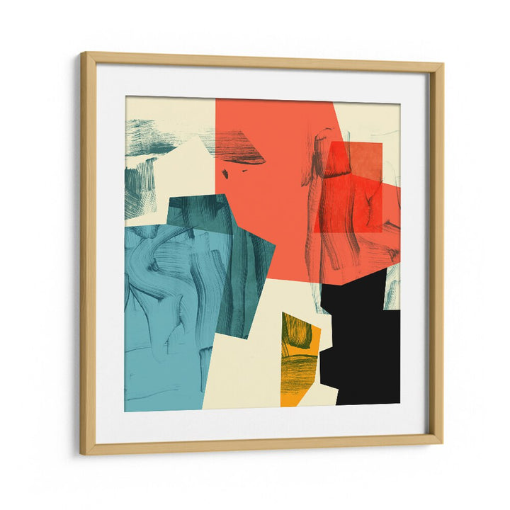 Ecken Kopie II By Ana Rut Bre Abstract Art Abstract Paintings in Oak Wood Frame With Mount