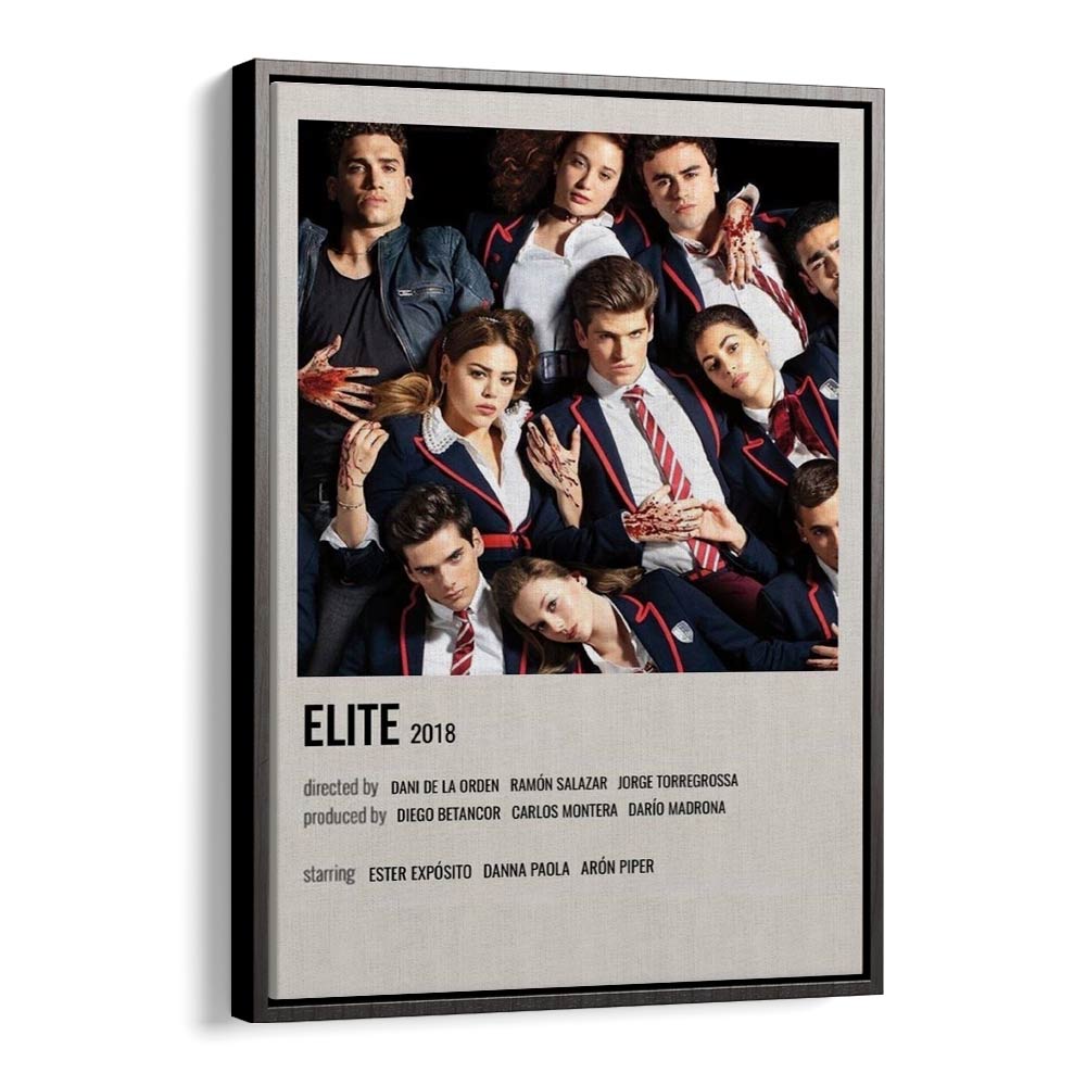 Elite 2018 Movie Posters in Black Floater Frame