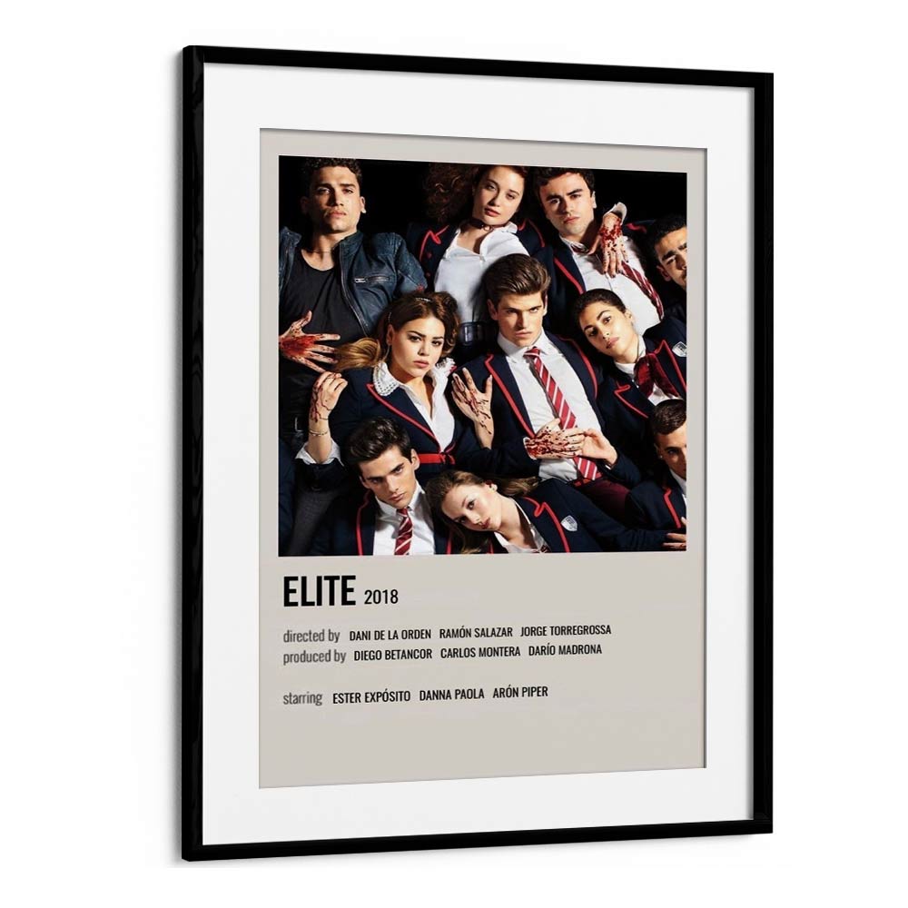 Elite 2018 Movie Posters in Black Frame With Mount