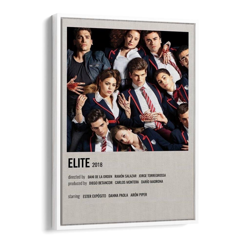 Elite 2018 Movie Posters in White Floater Frame