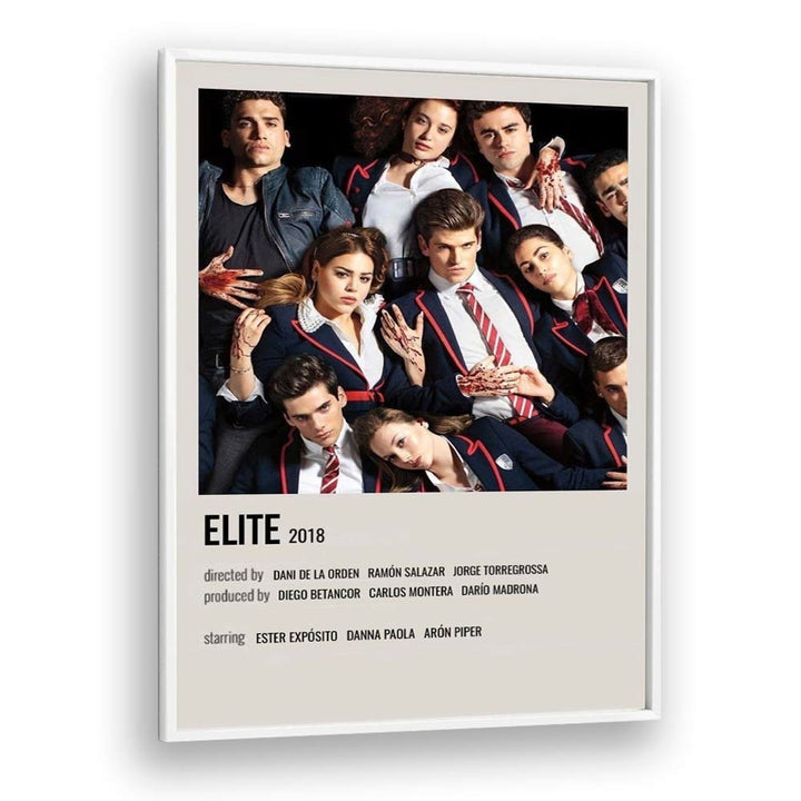 Elite 2018 Movie Posters in White Plain Frame