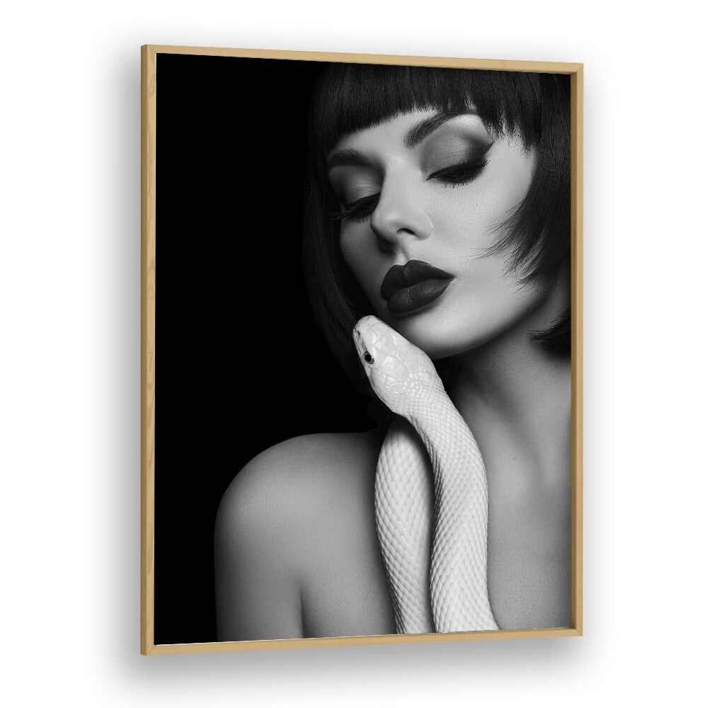 Embraces Lady by David Drake Fine Art Photography Fashion Photography in Oak Wood Plain Frame