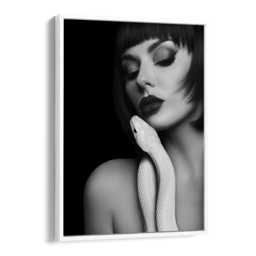 Embraces Lady by David Drake Fine Art Photography Fashion Photography in White Floater Frame