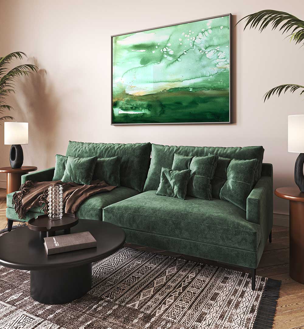 EMERALD LANDSCAPE , ABSTRACT PAINTINGS