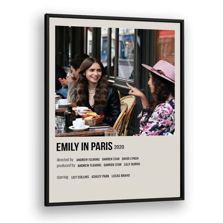 Emily In Paris 2020 i Movie Posters in Black Plain Frame