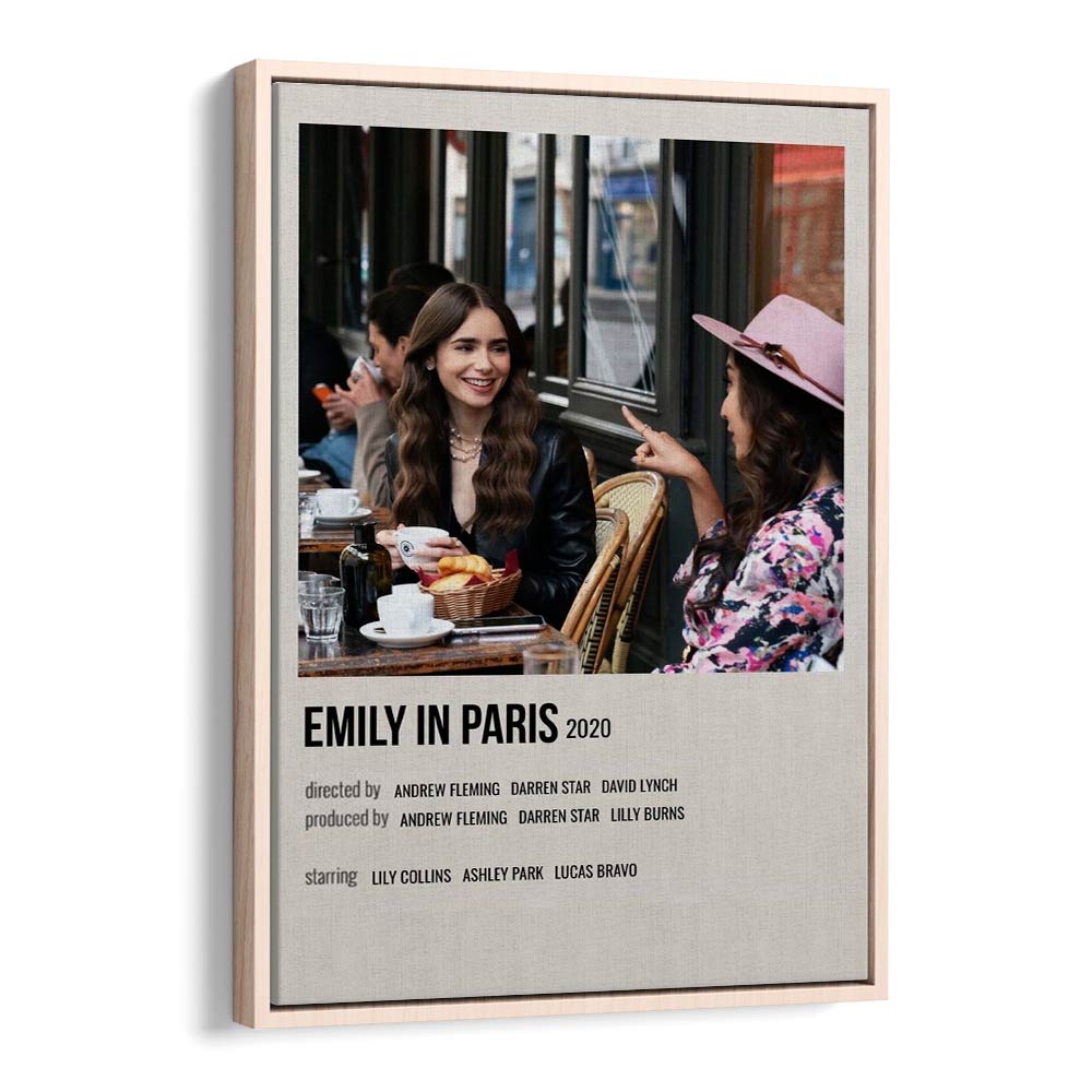 Emily In Paris 2020 i Movie Posters in Oak Wood Floater Frame