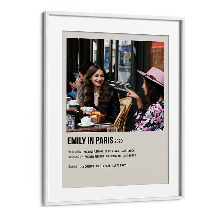 Emily In Paris 2020 i Movie Posters in White Frame With Mount