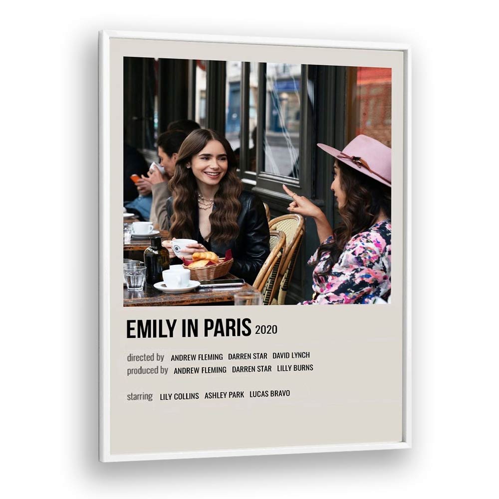 Emily In Paris 2020 i Movie Posters in White Plain Frame