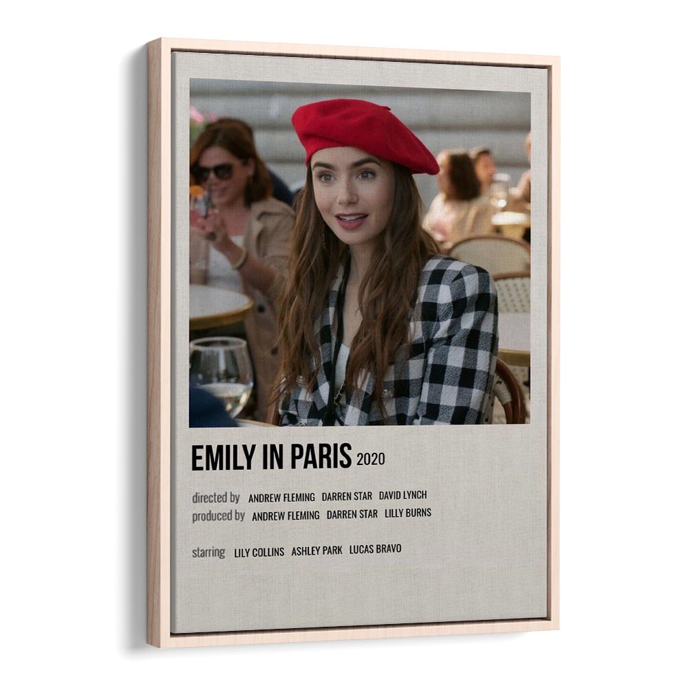 Emily In Paris 2020 ii Movie Posters in Oak Wood Floater Frame