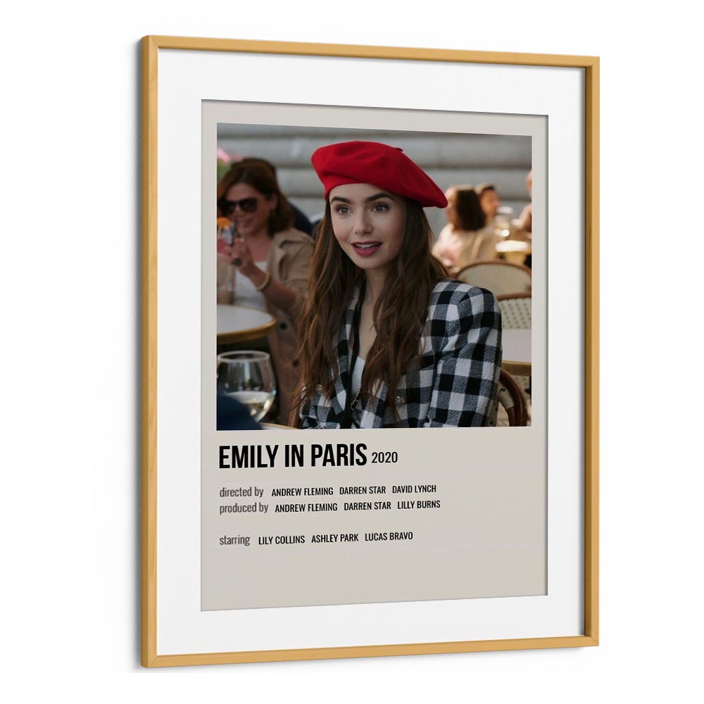 Emily In Paris 2020 ii Movie Posters in Oak Wood Frame With Mount