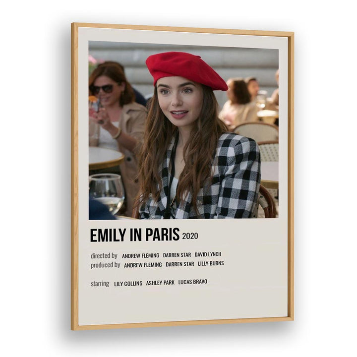 Emily In Paris 2020 ii Movie Posters in Oak Wood Plain Frame