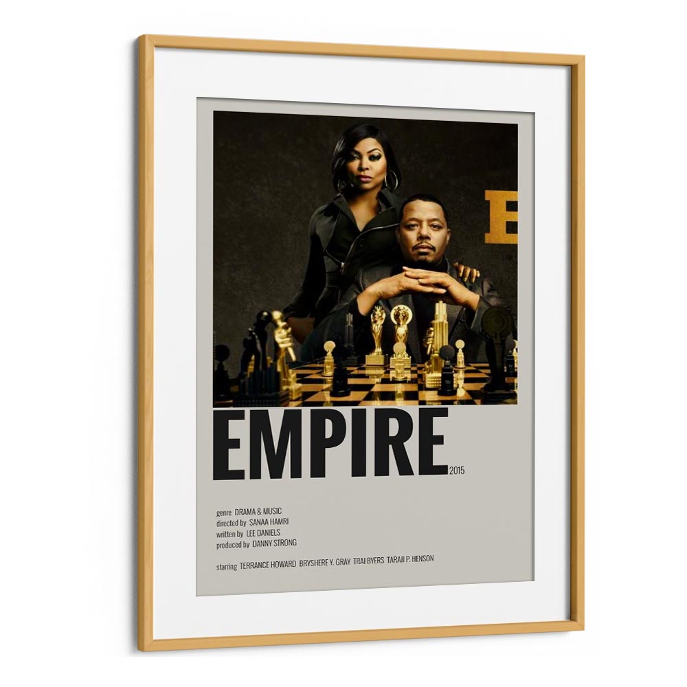 Empire 2015 I Movie Posters in Oak Wood Frame With Mount