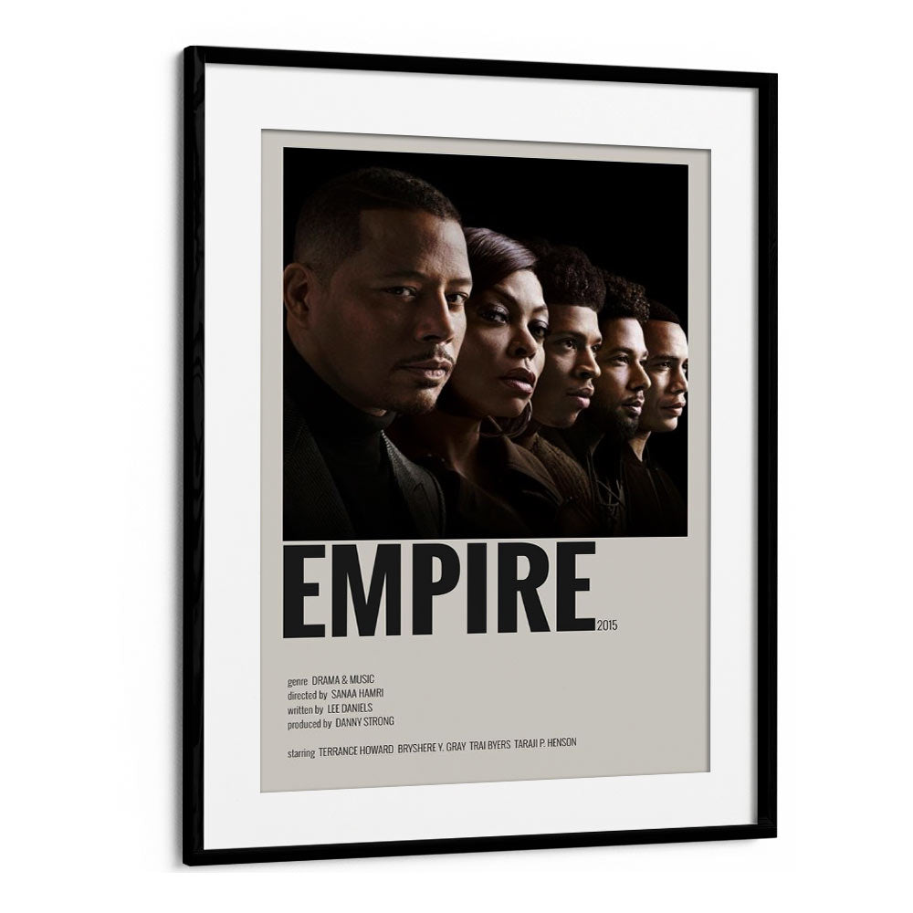 Empire 2015 II Movie Posters in Black Frame With Mount