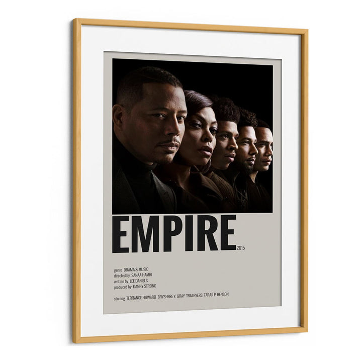 Empire 2015 II Movie Posters in Oak Wood Frame With Mount