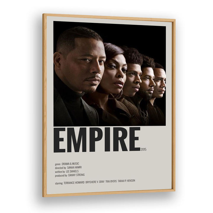 Empire 2015 II Movie Posters in Oak Wood Plain Frame