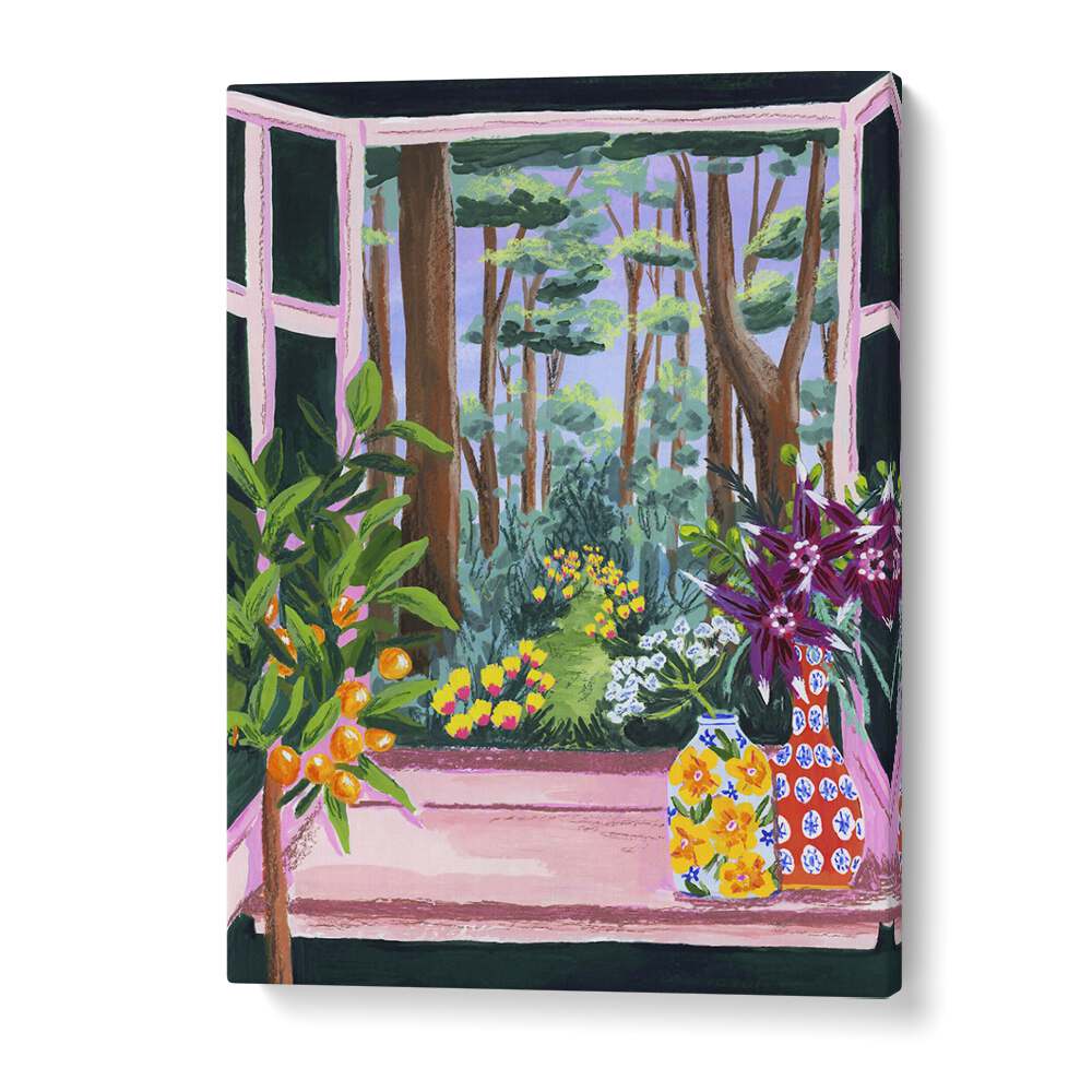 Enchanted Garden By Sarah Gesek Landscape Art Prints in Gallery Wrap