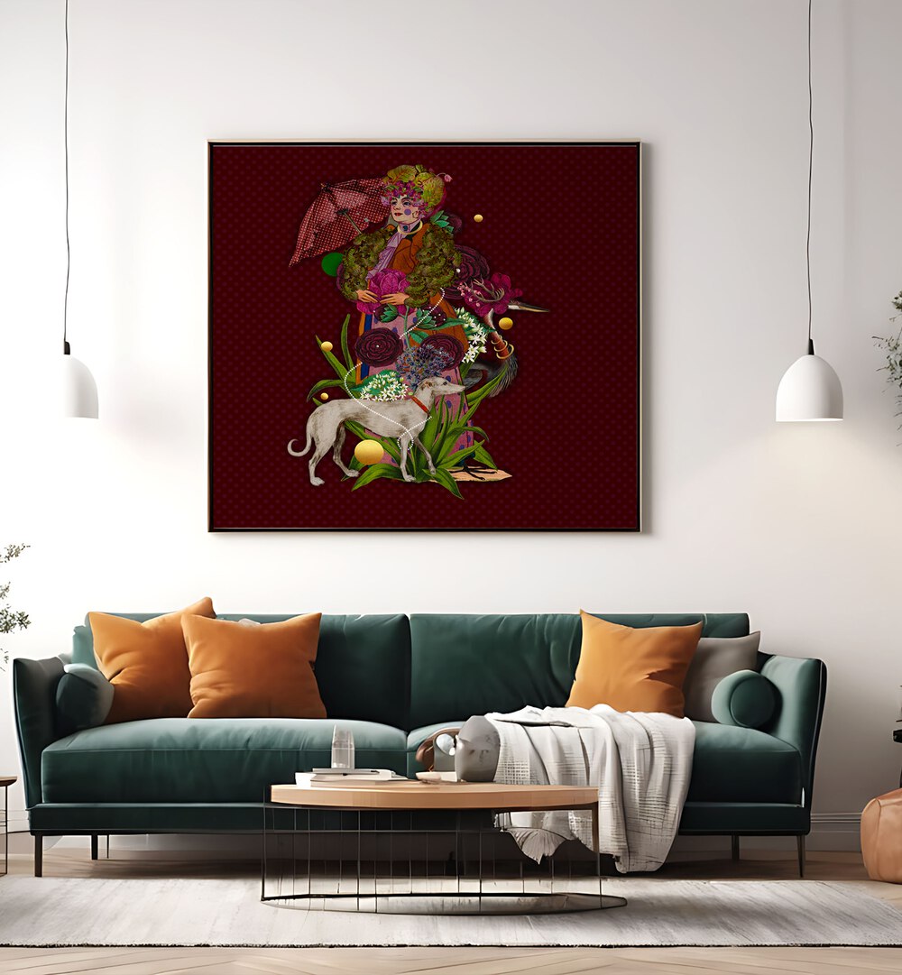 Colorful artwork featuring the enchanting beauty of nature in ENCHANTED FOREST IV, PORTRAITS for your home decor.