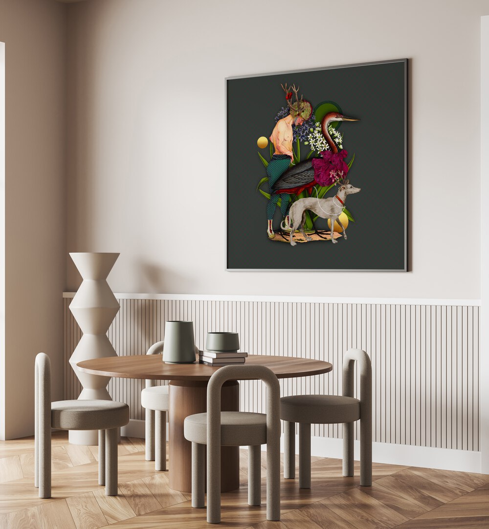 Vibrant artwork from ENCHANTED FOREST VIII, ANIMAL PAINTINGS, showcasing enchanting details in a whimsical setting.