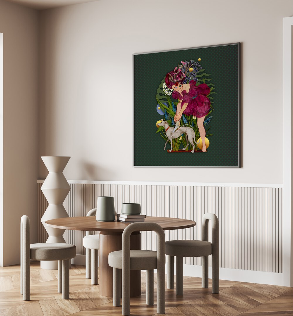 Vibrant artwork of Enchanted Forest IX, portraits that transform your space into a magical woodland wonder.