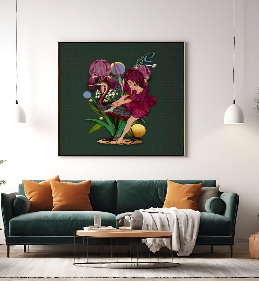 Vibrant artwork from ENCHANTED FOREST X, PORTRAITS, blending nature's magic with modern artistry for your home.