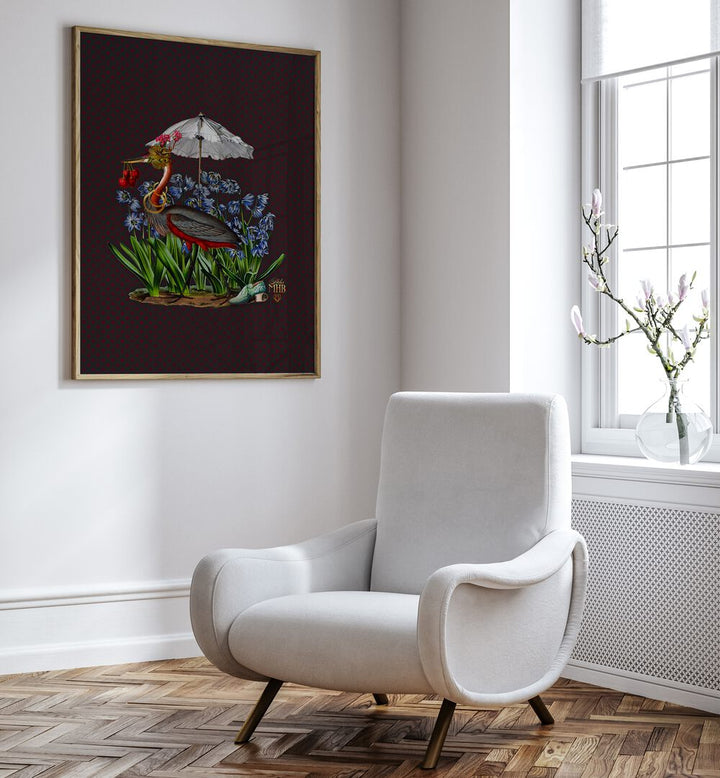 Whimsical artwork featuring a serene scene from ENCHANTED FOREST I, ANIMAL PAINTINGS, perfect for any magical space.