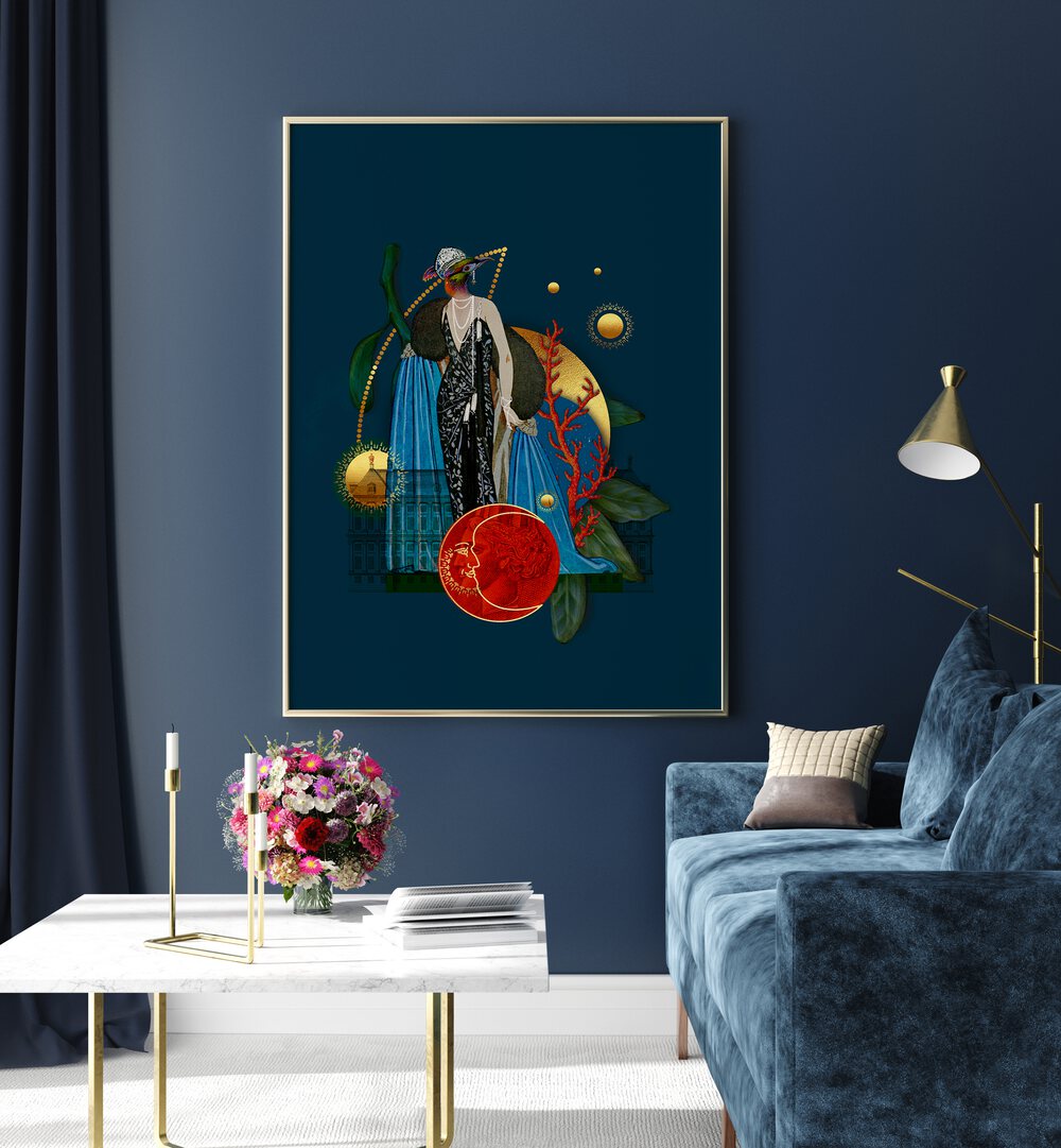 Transform your space with QUEEN OF THE UNDERWATER GARDENS, SURREAL ART PRINTS, showcasing enchanting aquatic beauty.
