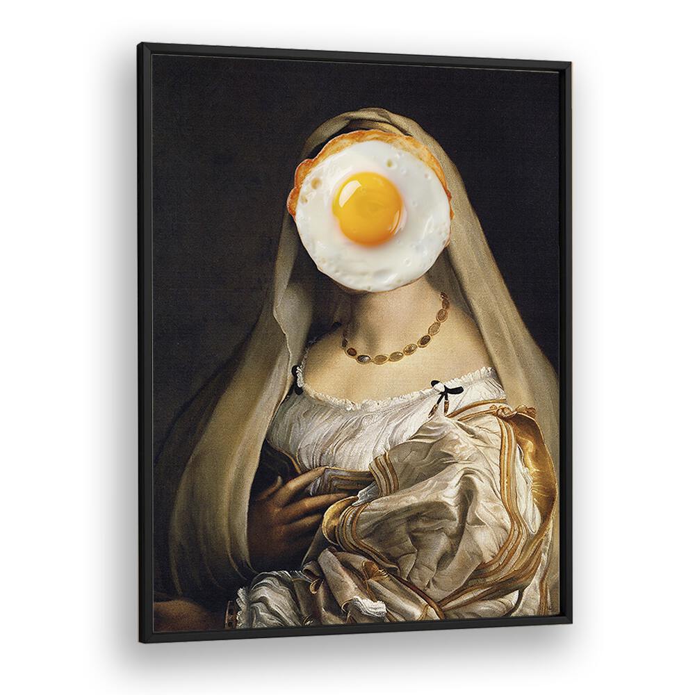 English Breakfast I by the Art Concept Altered Art Prints in Black Plain Frame