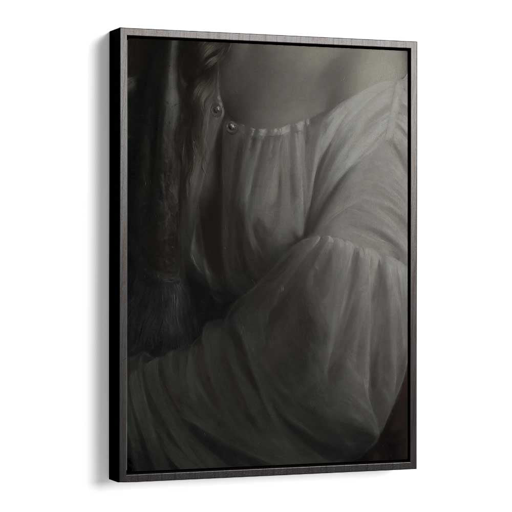 Enshrouded Arm Gothic Wall Art Prints in Black Floater Frame