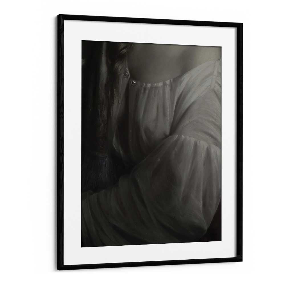 Enshrouded Arm Gothic Wall Art Prints in Black Frame With Mount