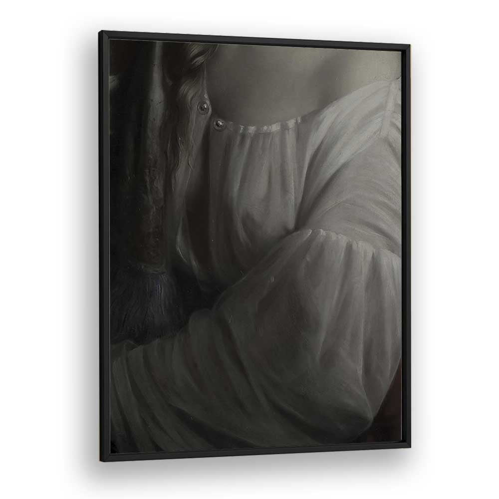 Enshrouded Arm Gothic Wall Art Prints in Black Plain Frame