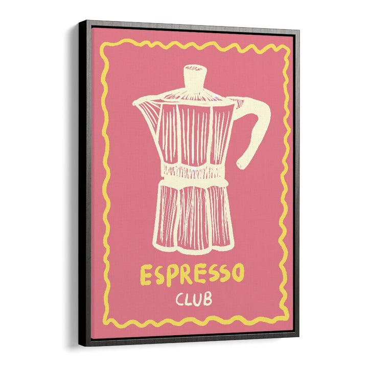 Espresso Club ii by Studio Dolci Kitchen Art Prints in Black Floater Frame