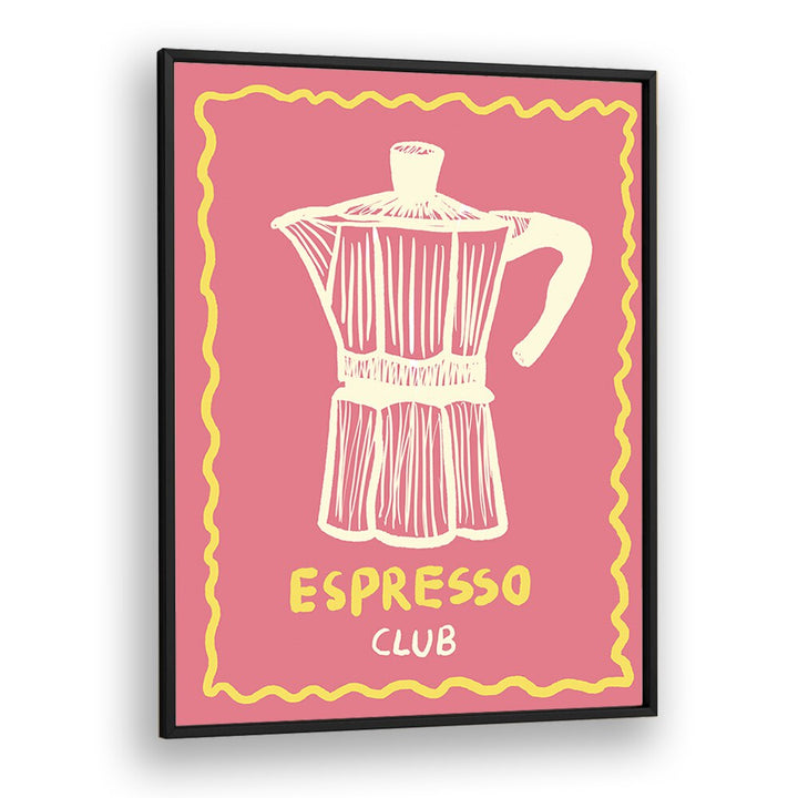 Espresso Club ii by Studio Dolci Kitchen Art Prints in Black Plain Frame