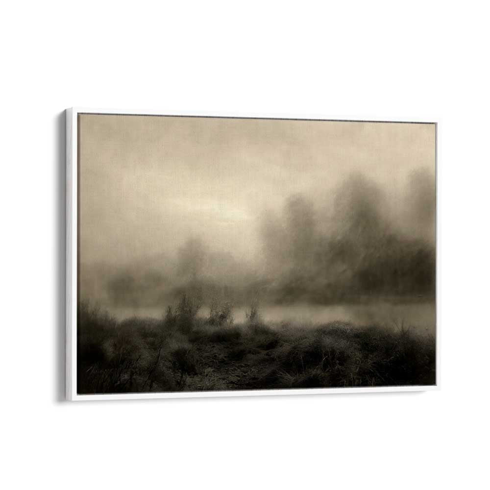 Eternal Shadows A Gothic Reverie Gothic Art Prints in White Floater Frame