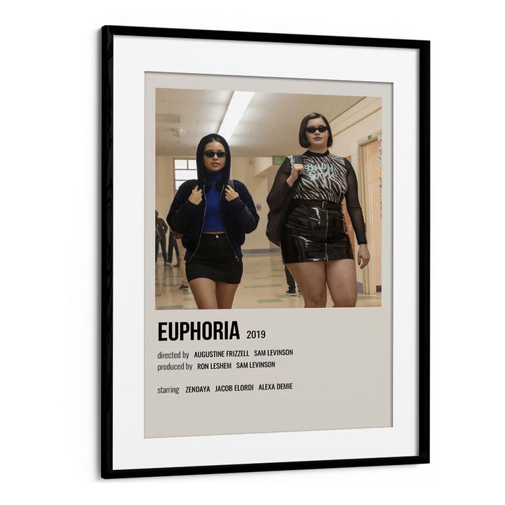 Euphoria 2019 II Movie Posters in Black Frame With Mount