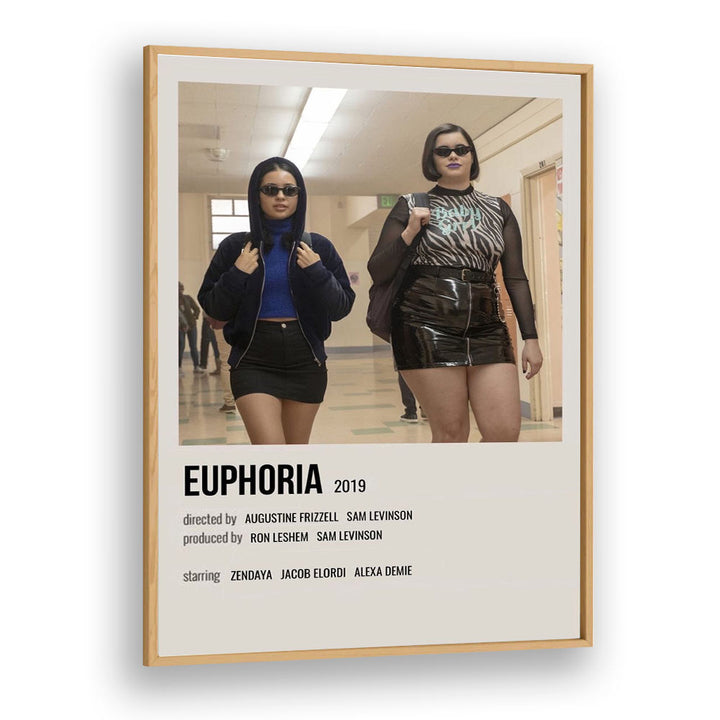 Euphoria 2019 II Movie Posters in Oak Wood Plain Frame