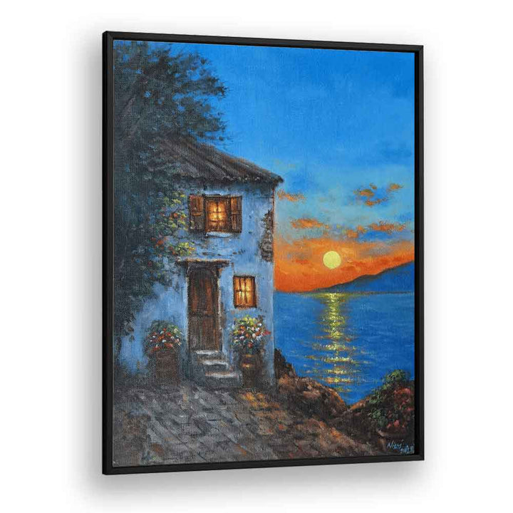 EVENING BY THE SEA , HANDMADE ARTWORKS