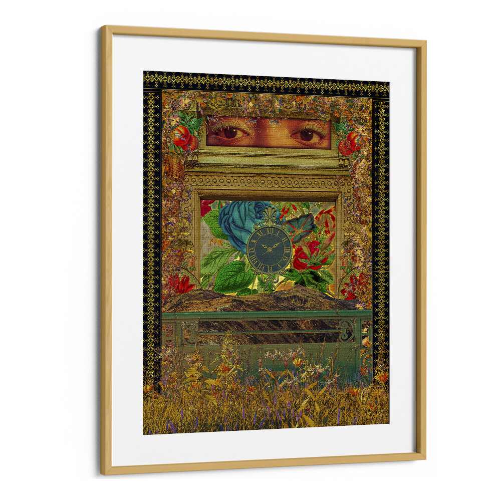 Event By Cosmo Zach Surreal Art Prints Surrealism in Oak Wood Frame With Mount