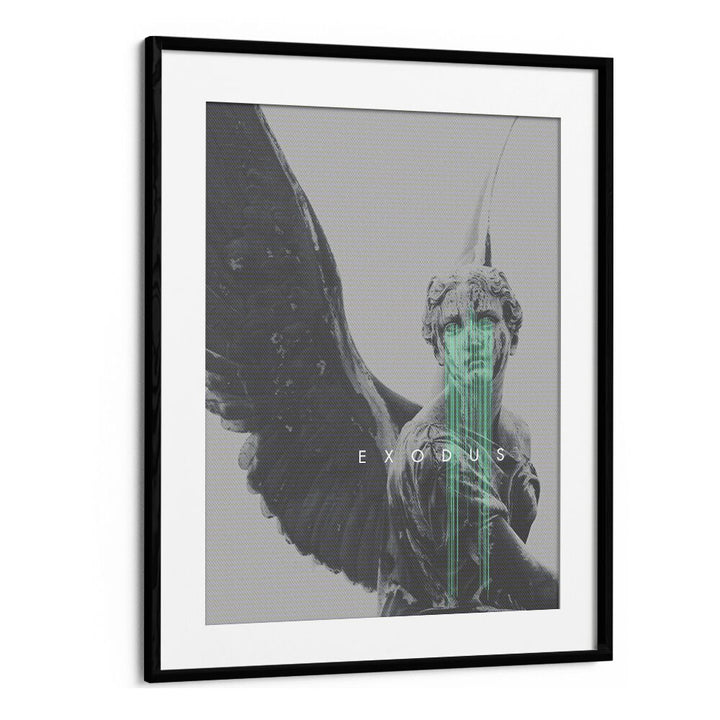 Exodus By Frank Moth Surreal Art Prints Surrealism in Black Frame With Mount