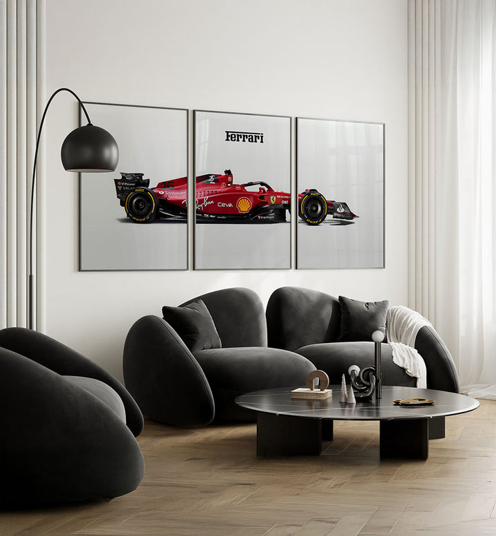 F1 FERRARI 16 II SET , SET OF 3 PAINTINGS