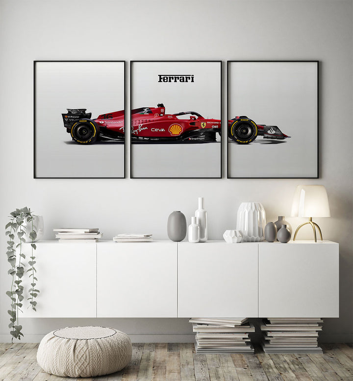 F1 FERRARI 16 II SET , SET OF 3 PAINTINGS