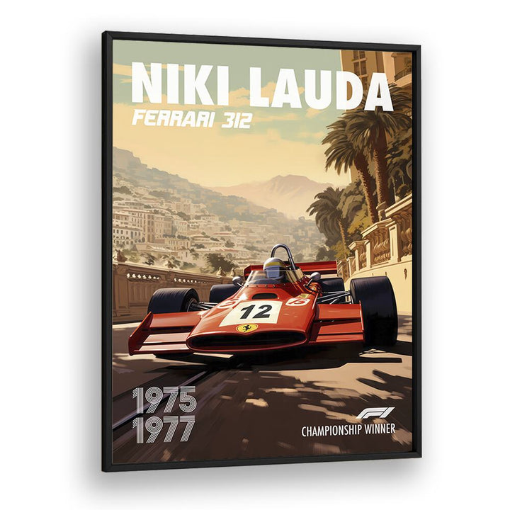 AUTOMOTIVE painting - F1 - NIKI LAUDA - FERRARI 312 by Asianmonk