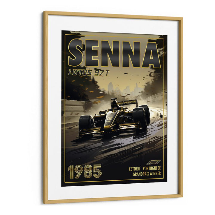 AUTOMOTIVE painting - F1 - SENNA - LOTUS 97T by Asianmonk