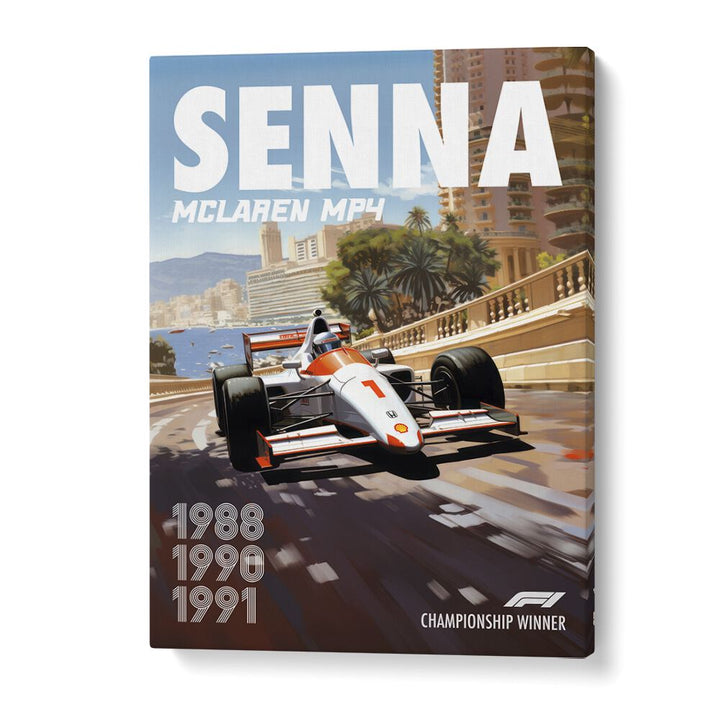 AUTOMOTIVE painting - F1 - SENNA - MCLAREN MP4 by Asianmonk