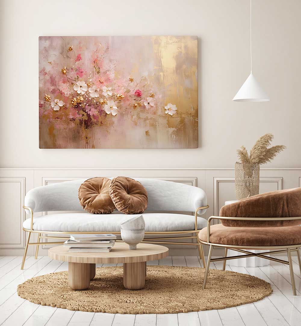 FA VINTAGE FLORAL IX , FLORAL FLOWER PAINTINGS