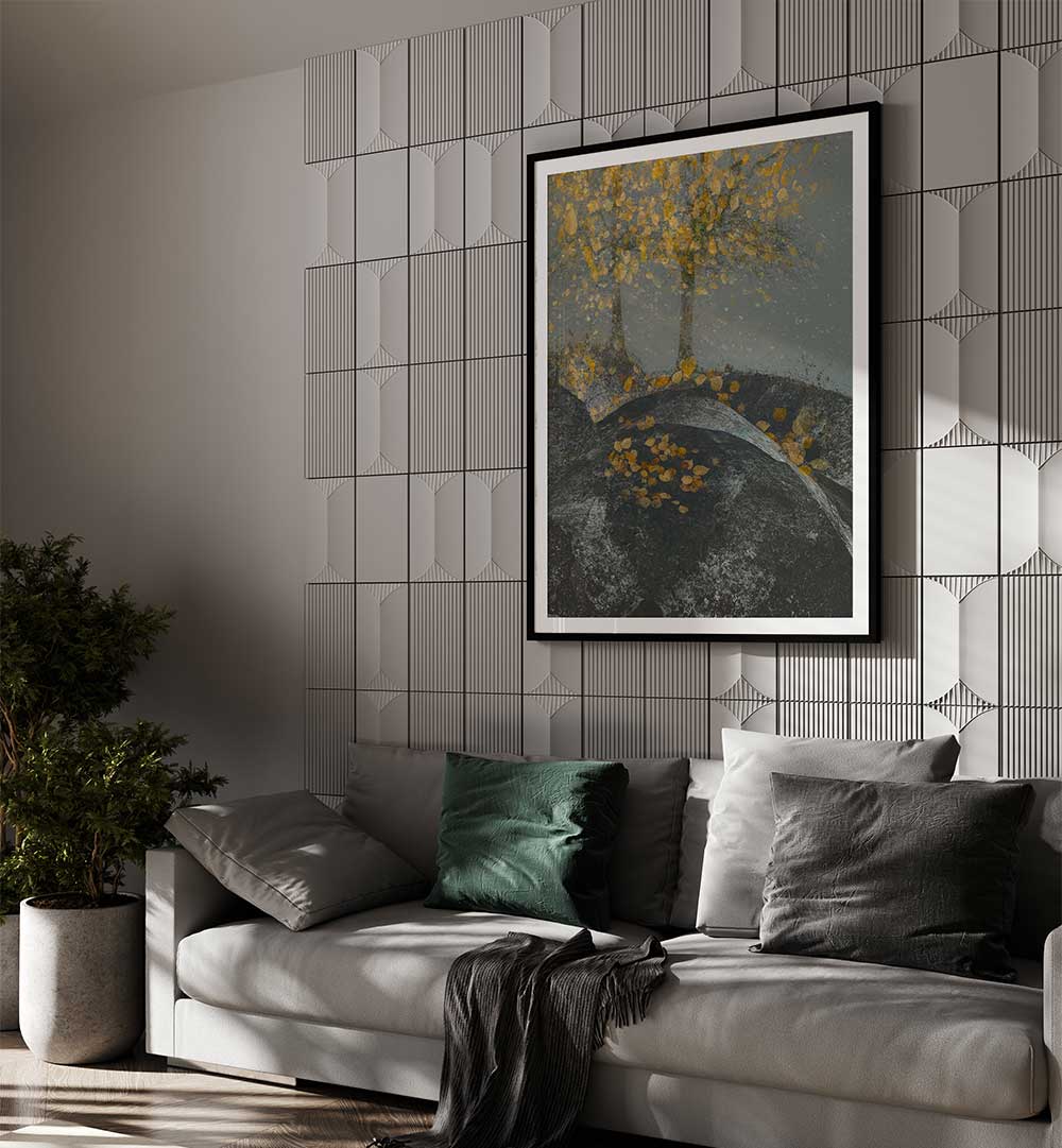 FALLING LEAVES , FLORAL FLOWER PAINTINGS