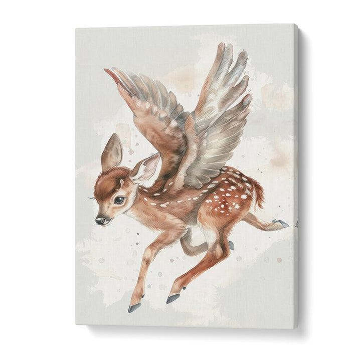 Fawn Fairy Frolic II Kids Art Artwork in Gallery Wrap
