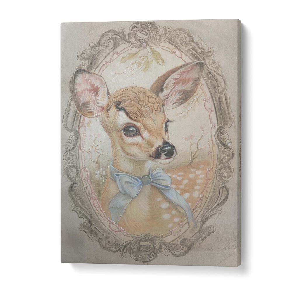 Fawn In My Window Kids Art Artwork in Gallery Wrap
