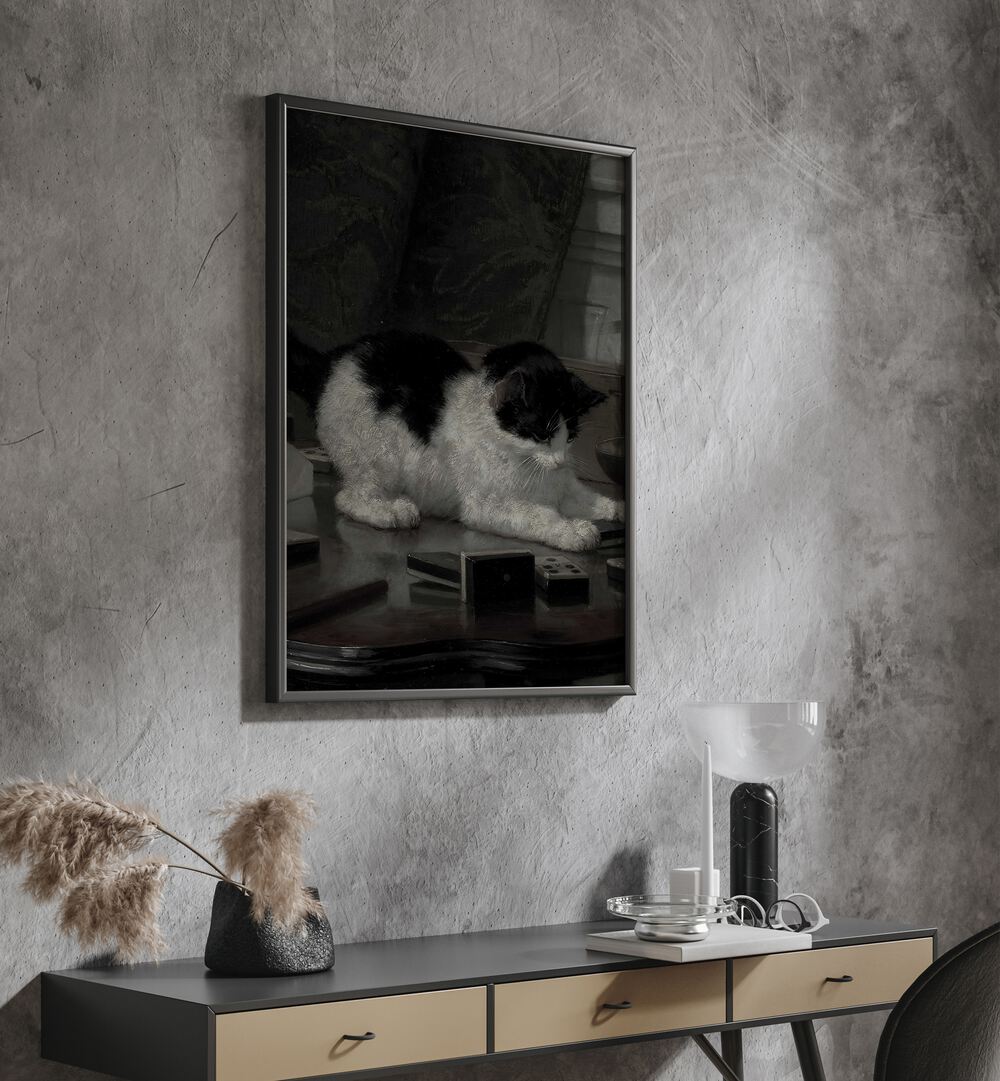 FELINE MAJESTY THE ENIGMATIC CAT , GOTHIC ART PRINTS