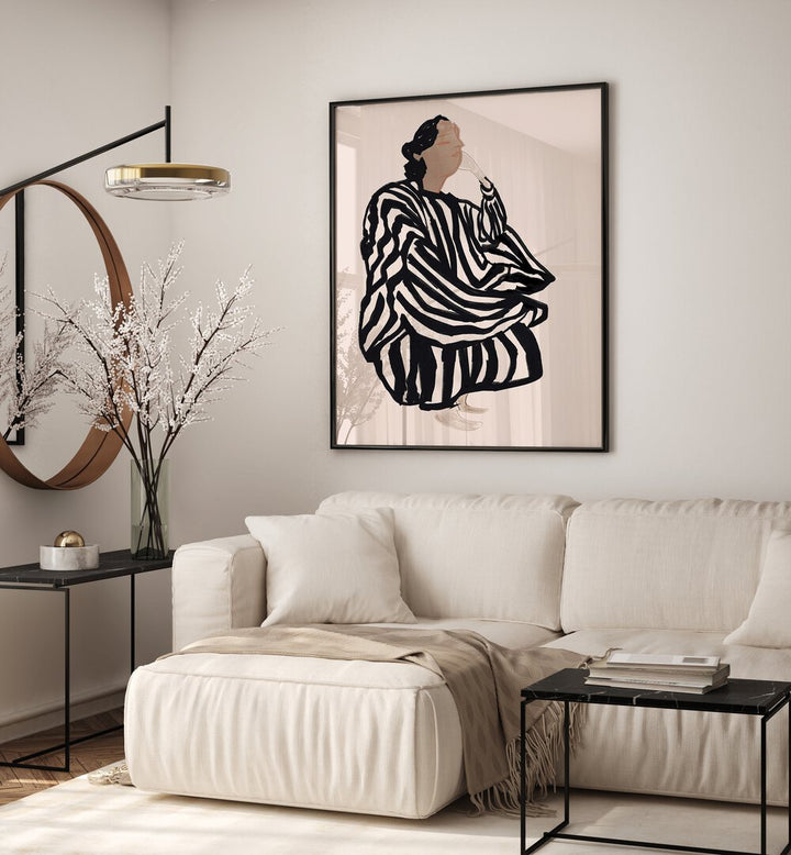 Stylish interior featuring the FEMALE FIGURE I, PORTRAITS, showcasing exceptional craftsmanship and artistic detail.