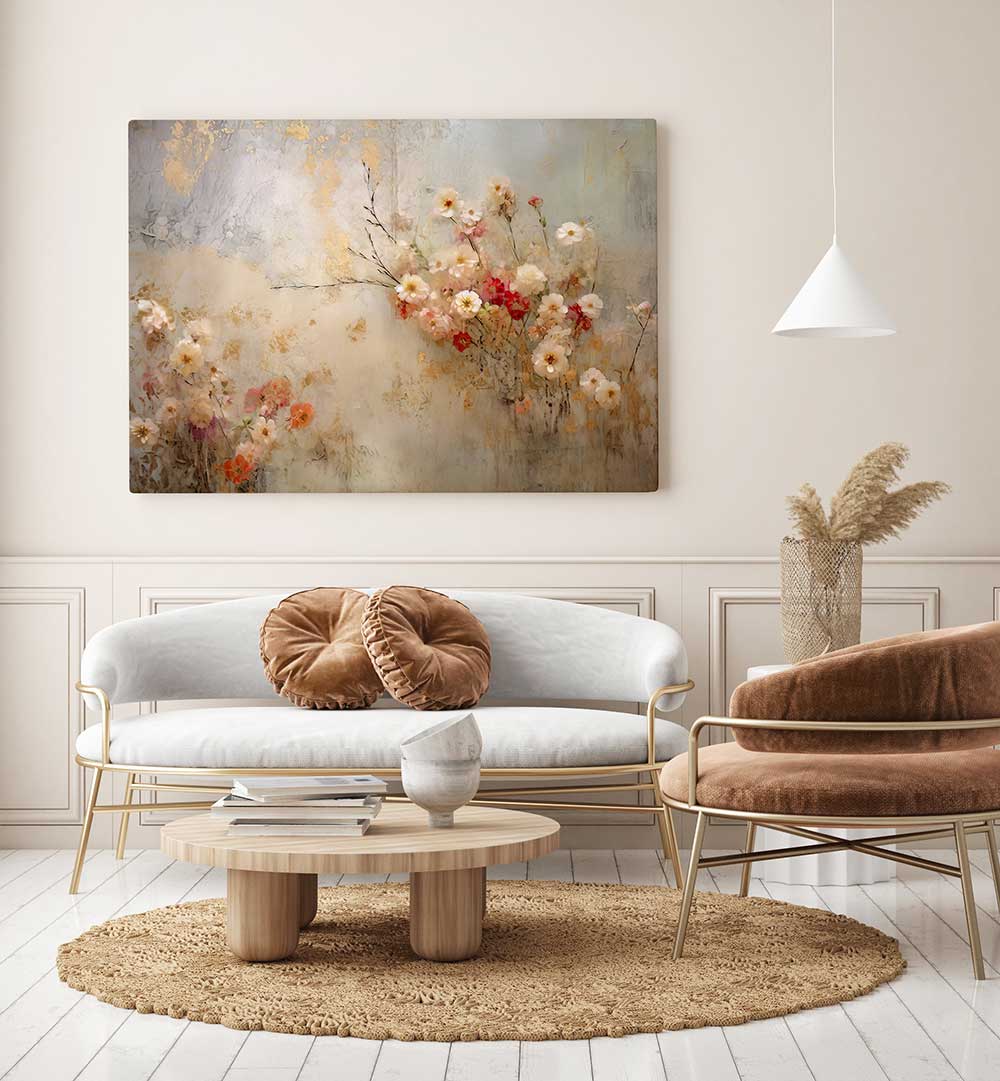 FFA VINTAGE FLORAL VIII , FLORAL FLOWER PAINTINGS